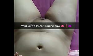 Big boobed young cheating wife with a hairy pussy used by her lover as a toy - Snap Cuckold Captions - Milky Mari