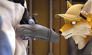 Furry Oral Mouthfucking from shark to Wolf - Conniving rat (w/ sound!, 3D ANIMATION)-(e621)