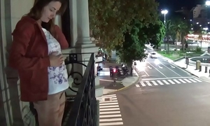 Camilla moon - outdoor public pissing from a balcony in america (full version)