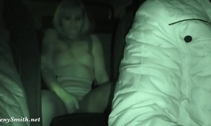 Jeny smith has being caught undressed on a back seat of taxi