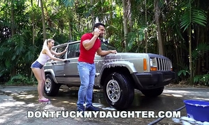 Don't fuck my daughter - wicked sierra nicole bonks the carwash dude