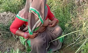 Indian Village Bhabhi Going to bed Open-air Sex In Hindi