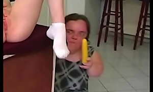 That moment when a midget comes around the corner with a dildo