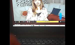 Cum on webcam