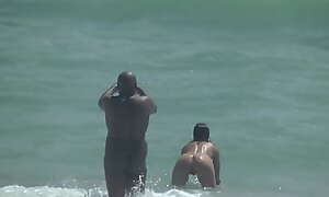 Caribbean Nude Beach Vacation Part 1 and 2 - Exhibitionist Wife Helena Price VOYEUR POV!!!