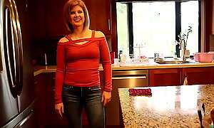MILF Housewife Ginger Teachers Her Step Son About Sex